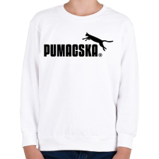 PRINTFASHION PUMACSKA - Gyerek pulóver - Fehér gyerek pulóver, kardigán