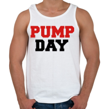 PRINTFASHION PUMP DAY - Férfi atléta - Fehér atléta, trikó
