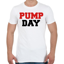 PRINTFASHION PUMP DAY - Férfi póló - Fehér férfi póló