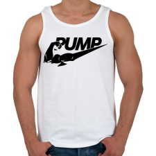 PRINTFASHION PUMP - Férfi atléta - Fehér atléta, trikó