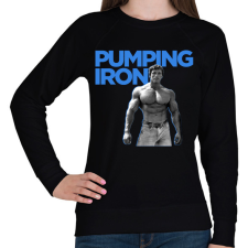 PRINTFASHION Pumping Iron - Női pulóver - Fekete női pulóver, kardigán