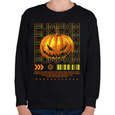 PRINTFASHION Pumpkin - Gyerek pulóver - Fekete gyerek pulóver, kardigán