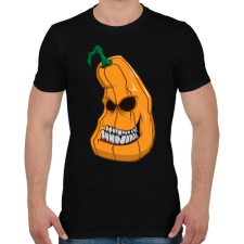 PRINTFASHION Pumpkin head - Férfi póló - Fekete férfi póló
