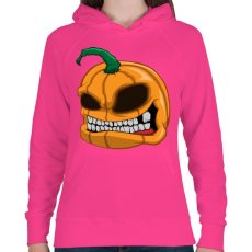 PRINTFASHION Pumpkin - Női kapucnis pulóver - Fukszia