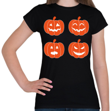 PRINTFASHION pumpkins-1777667 - Női póló - Fekete női póló