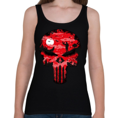 PRINTFASHION Punisher - Női atléta - Fekete