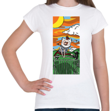 PRINTFASHION Punk Adventure - Női póló - Fehér női póló