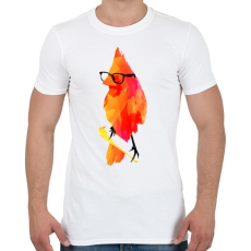 PRINTFASHION Punk birdy - Férfi póló - Fehér