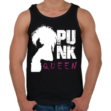 PRINTFASHION Punk queen - Férfi atléta - Fekete atléta, trikó