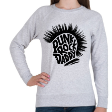 PRINTFASHION Punk Rock Apa - Női pulóver - Sport szürke női pulóver, kardigán