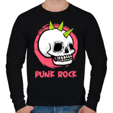 PRINTFASHION PUNK ROCK - Férfi pulóver - Fekete férfi pulóver, kardigán