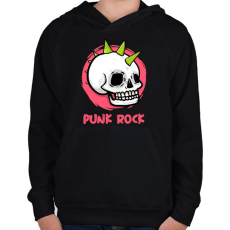 PRINTFASHION PUNK ROCK - Gyerek kapucnis pulóver - Fekete