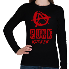 PRINTFASHION punk rocker - Női hosszú ujjú póló - Fekete női póló