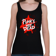 PRINTFASHION Punk's not dead - Női atléta - Fekete női trikó