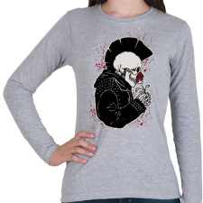 PRINTFASHION Punk szerelem - Női hosszú ujjú póló - Sport szürke női póló