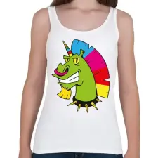 PRINTFASHION punk unicorn - Női atléta - Fehér női trikó