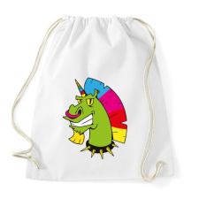 PRINTFASHION punk unicorn - Sportzsák, Tornazsák - Fehér tornazsák