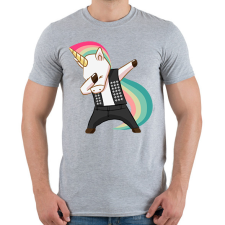 PRINTFASHION Punk unikornis - Férfi póló - Sport szürke férfi póló