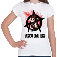 PRINTFASHION punks not die - Női póló - Fehér