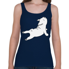 PRINTFASHION Puppy - Női atléta - Sötétkék