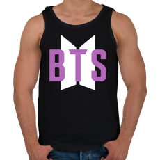 PRINTFASHION Purple BTS - Férfi atléta - Fekete