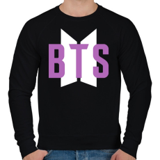 PRINTFASHION Purple BTS - Férfi pulóver - Fekete