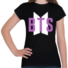 PRINTFASHION Purple BTS - Női póló - Fekete női póló