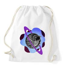 PRINTFASHION Purple cat planet - Sportzsák, Tornazsák - Fehér tornazsák