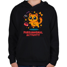 PRINTFASHION Purranormal Activity - Gyerek kapucnis pulóver - Fekete