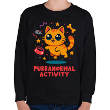 PRINTFASHION Purranormal Activity - Gyerek pulóver - Fekete gyerek pulóver, kardigán