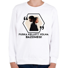 PRINTFASHION Puska kellett volna! - Gyerek pulóver - Fehér gyerek pulóver, kardigán