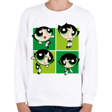 PRINTFASHION Puszedli - Gyerek pulóver - Fehér gyerek pulóver, kardigán