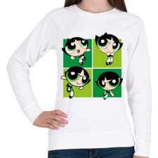 PRINTFASHION Puszedli - Női pulóver - Fehér női pulóver, kardigán