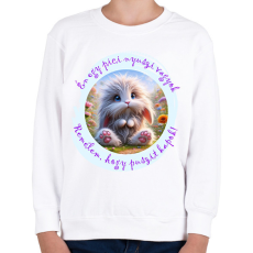PRINTFASHION Puszi-nyuszi - Gyerek pulóver - Fehér