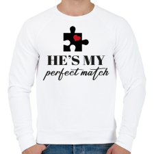 PRINTFASHION Puzzle - He - Férfi pulóver - Fehér férfi pulóver, kardigán