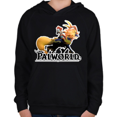 PRINTFASHION Pyrin - palworld - Gyerek kapucnis pulóver - Fekete