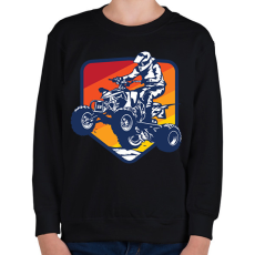 PRINTFASHION Quad - Gyerek pulóver - Fekete