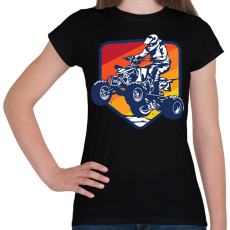 PRINTFASHION Quad - Női póló - Fekete