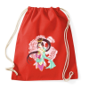 PRINTFASHION quan yin manga - Sportzsák, Tornazsák - Piros