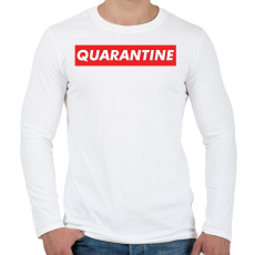 PRINTFASHION Quarantine  - Férfi hosszú ujjú póló - Fehér