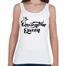 PRINTFASHION Quarantine Queen - Női atléta - Fehér női trikó