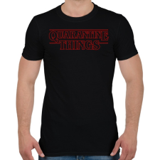 PRINTFASHION quarantine things - Férfi póló - Fekete férfi póló