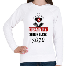 PRINTFASHION Quarantined Senior Class - Női pulóver - Fehér női pulóver, kardigán