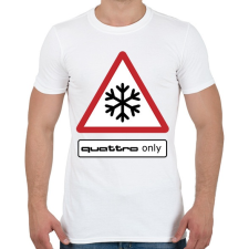 PRINTFASHION Quattro only - Férfi póló - Fehér férfi póló