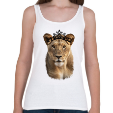 PRINTFASHION Queen fekete - Női atléta - Fehér