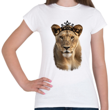 PRINTFASHION Queen fekete - Női póló - Fehér női póló