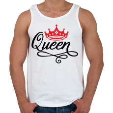 PRINTFASHION Queen - Férfi atléta - Fehér