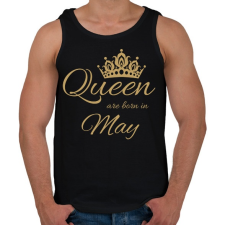 PRINTFASHION Queen - Férfi atléta - Fekete atléta, trikó