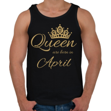 PRINTFASHION Queen  - Férfi atléta - Fekete
