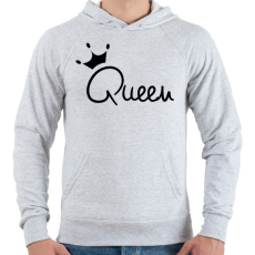PRINTFASHION Queen - Férfi kapucnis pulóver - Sport szürke